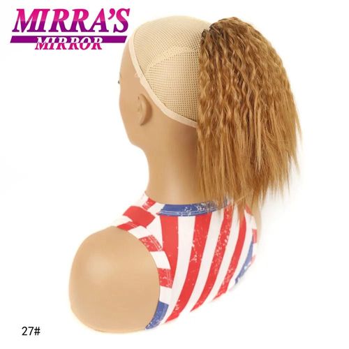 Queue De Cheval Synthétique Courte Afro Crépue Et Lisse Avec Cordon De Serrage, Queue De Cheval Naturelle, Extensions De Queue De Cheval Bouffante Afro Pour Femmes