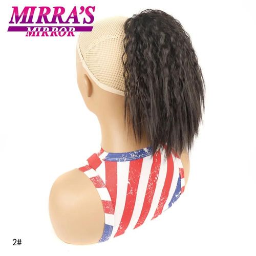Queue De Cheval Synthétique Courte Afro Crépue Et Lisse Avec Cordon De Serrage, Queue De Cheval Naturelle, Extensions De Queue De Cheval Bouffante Afro Pour Femmes