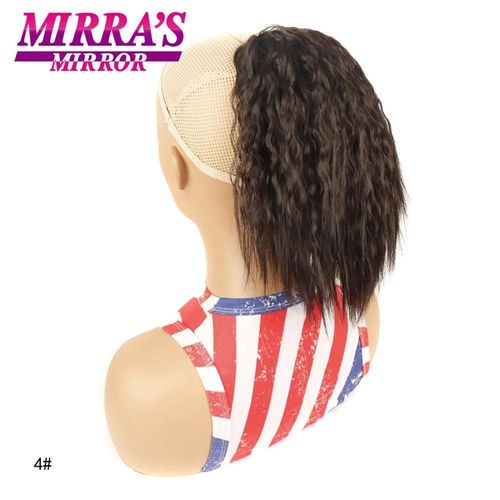 Queue De Cheval Synthétique Courte Afro Crépue Et Lisse Avec Cordon De Serrage, Queue De Cheval Naturelle, Extensions De Queue De Cheval Bouffante Afro Pour Femmes