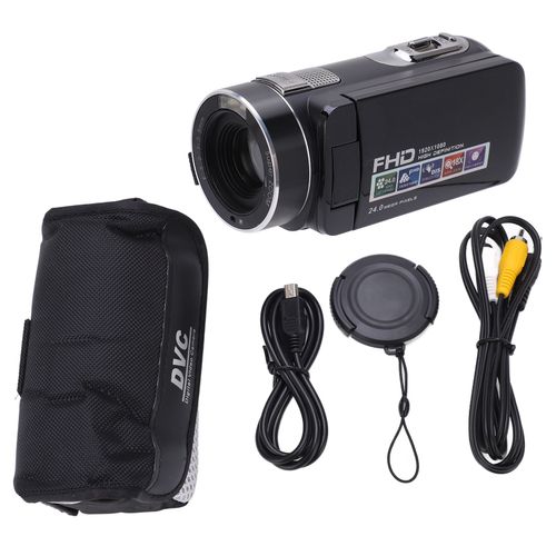 Camescope video Full HD 1080P 24MP, rotation a 270¡ã, ecran LCD 2,7 pouces, zoom 18x, camescopes numeriques