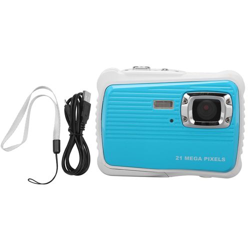 Camera sous-marine pour enfants, ecran 2 pouces, 21 MP, 3 m/9,8 pi, etanche, antichute, enregistreur video numerique
