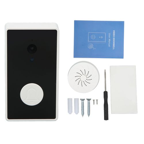 Interphone visuel bidirectionnel, telephone portable, Wi-Fi, Bluetooth, video, grand angle, vision nocturne infrarouge, pour application Tuya