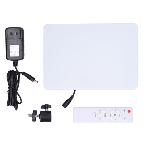 Lumiere de remplissage LED pour photographie, eclairage video RVB colore en plastique et metal pour diffusion en direct, US 100-240 V