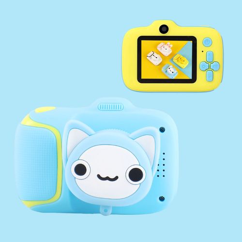 Appareil photo pour enfants, mini camescope MP3 HD 20 MP, jouet pour tout-petits, bleu