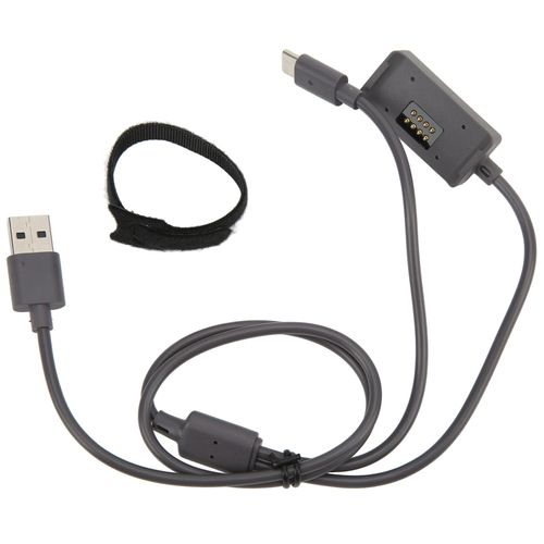 Base de chargement magnetique 2 en 1 TELESIN 65 cm avec cable USB 2.0 de type C pour DJI Action 2