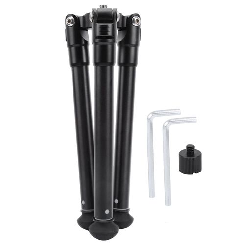 Trepied de table portable en alliage d'aluminium, support stabilisateur de diffusion en direct pour appareil photo de telephone