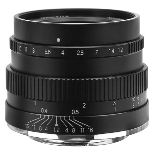 Objectif manuel NEWYI 35 mm F1.2 FX a grande ouverture pour portrait, compatible avec Fuji X-T4/X-T3/X-T30, noir