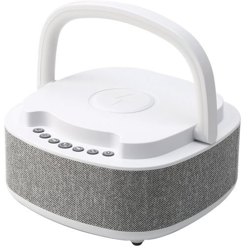 CHECARZHN--NO1-Radio-Réveil Numérique Avec Chargeur Sans Fil, Haut-Parleur Bluetooth, Radio Fm, Bruit Blanc Et Lumière Ambiante Led, Lampe De Nuit Multifonctionnelle, Réveil Pour Chambre À Coucher