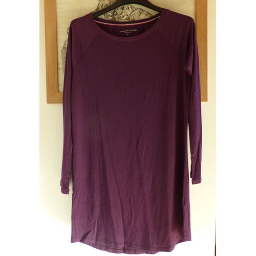 Tunique Xs Coloris Prune Tommy Hilfiger