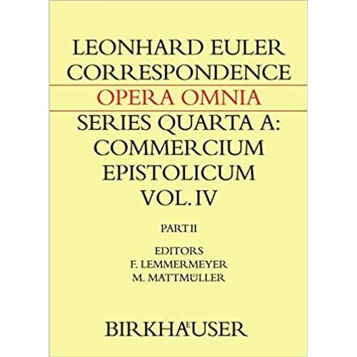 Correspondence Of Leonhard Euler With Christian Goldbach 02