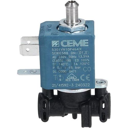 Électrovanne Compatible Avec Smeg 813050268 Ceme 5301Vn10P46Aix Pour Machine À Café