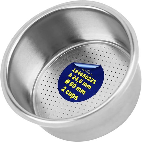 Filtre Cafe 2 Tasse Avec Dimension Ø 60 Mm H-24,6 Mm - Code Original 124650221 Adapté À Tous Les Modèles Pour Saeco - Barista Accessoires Pour Porte Filtre À Café - Garantie De 10 Ans -