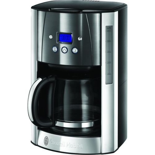 Cafetière [Technologie Whirltech-Extraction Optimale] Luna Gr (1000W,Verseuse En Verre 1,5L, 12 Tasses, Programmable, Minuteur Digital, Auto-Nettoyante) Machine À Café Filtre 23241-56