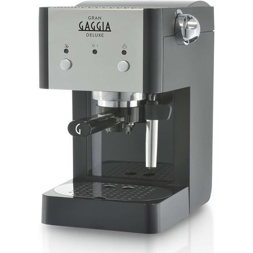 Gran Deluxe Black Machine À Expresso Manuelle, Pour Café Moulu Et Dosettes, 15 Bars, Couleur Noir, Ri8425 / 11