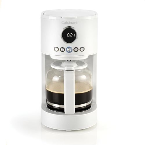 Cafetière Filtre | Carafe De 1,8 L / 12 Tasses, Minuterie Programmable 24 H, 40 Min Garder Au Chaud | Retrait Par Douche, Passe Au Lave-Vaisselle | Bouilloire Et Grille-Pain Assortis | Blanc