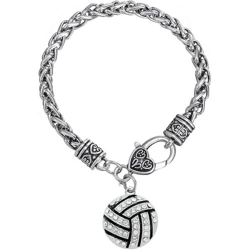 Myshape Bracelet En Émail Et Cristal Avec Breloque En Forme De Pince De Homard, 7 8 Inch, Cristal