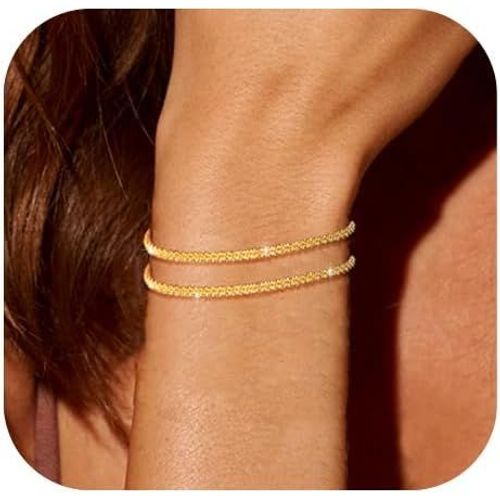 Bracelet Pour Femme En Argent 925 - Bracelet Réglable Empilable Pour Fille - Fabriqué À La Main - Cadeau