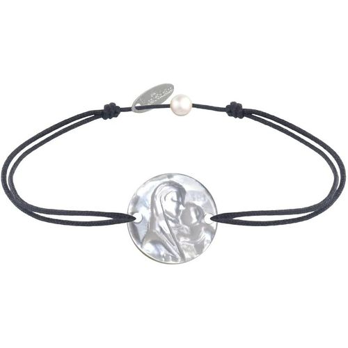 - Bracelet Lien Médaille De Nacre Ronde Vierge À L'enfant