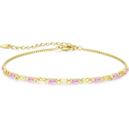 925 Bracelet Pierre Naissance Pour Femmes Argent Sterling Infinity Symbole Dainty Bracelet Chaîne De Charme Pour Femmes Anniversaire Bijoux Graduation Cadeau Pour Sa Fille Maman Femme