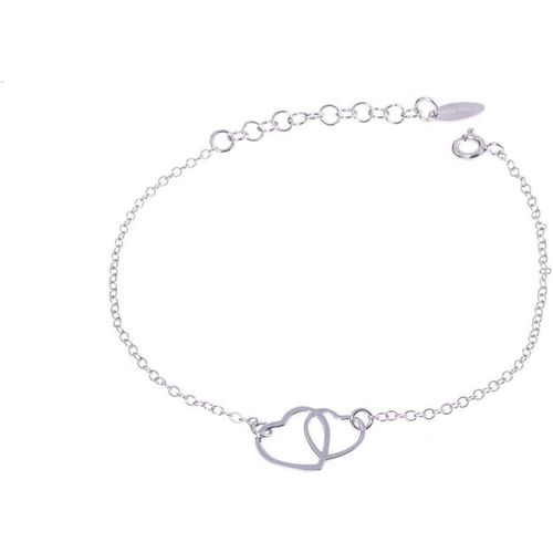 Bracelet Femme Chaîne Rolò Avec Symbole En Argent 925, Bracelet Réglable Avec Fermeture Anneau À Ressort, 100 % Fabriqué En Italie, Taglia Unica, Argent Sterling