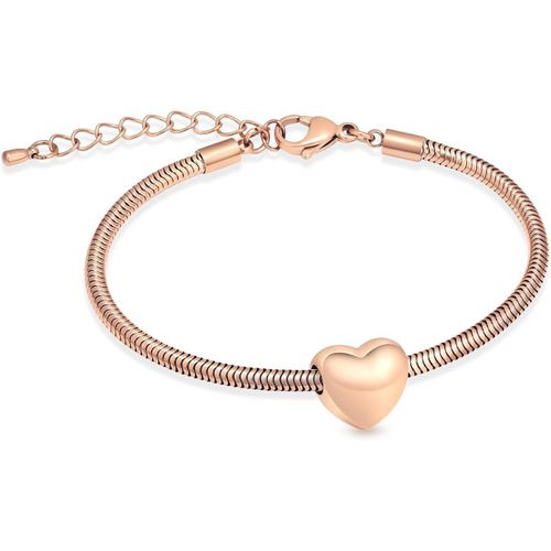 Bracelet Funéraire En Forme De C?ur Pour Cendres Pour Femme En Acier Inoxydable Réglable