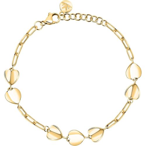 Bracelet Femme Acier, Collection Paillettes, Coeurs - Saww03