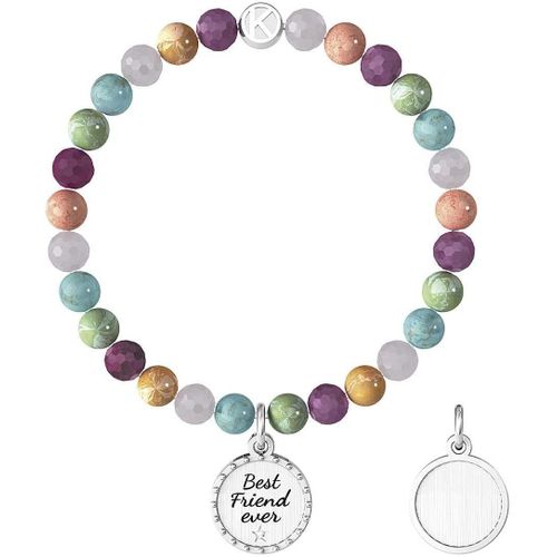 - Bracelet Élastique Pour Ami Avec Pierres Colorées, Acier Inoxydable, Non Applicable.