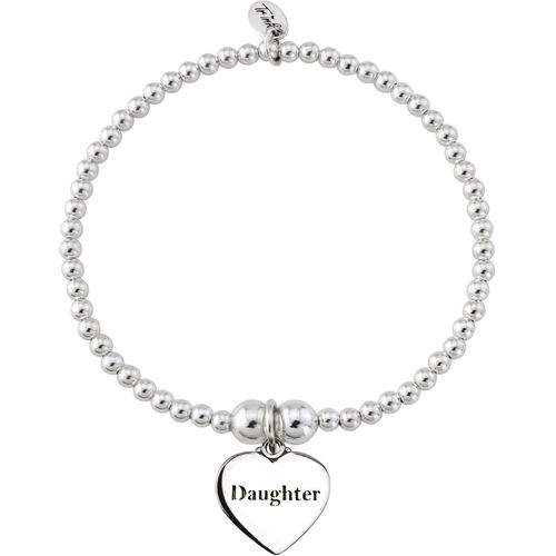Brand Daughter Bracelet À Breloques En Forme De C?ur En Argent Sterling, M, Argent Sterling, Pas De Gemme