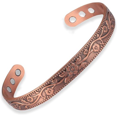 Bracelet Magnétique Pour Femme, Bracelet Réglable Pour Homme Et Femme, Cadeau De La Part De Sa Fille, Bracelet Manchette Pour Parents, Grands-Parents, Couples, Amitié, Taille Unique, Acier