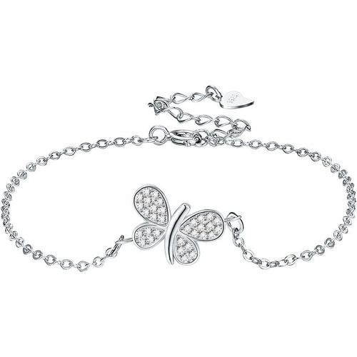 Bracelet Pour Femme, Bijoux Argent Avec Pendentif Animal Mignon En Argent Sterling 925, 17 Centimeters