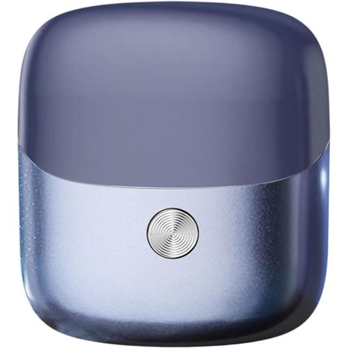Rasoir Electriques Hommes, Mini Dual Head Electric Razor De Voyage, Shaver Électrique Humide Et Sec, Usb Rechargeable, Ipx7 Étanche Pour Maison, Voyages, D'affaires, Cadeaux (Bleu)