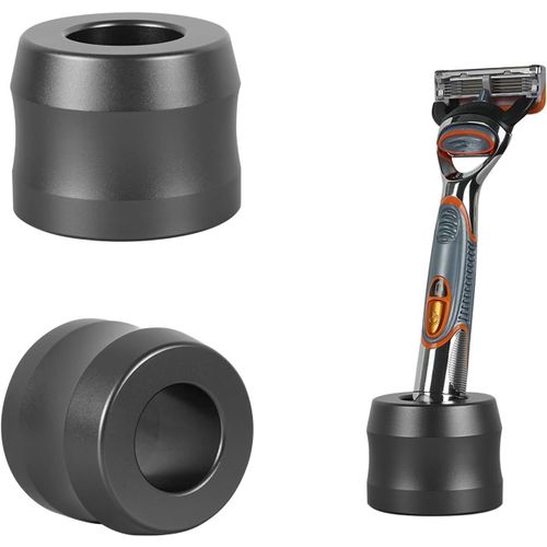 Lot De 2 Supports De Rasoir En Alliage D'Aluminium, Diamètre D'Ouverture De 22 Mm, Support De Ra Pour Homme Pour Comptoirs De Salle De Bain, Compatible Avec Fusion 5 Power, Proglide