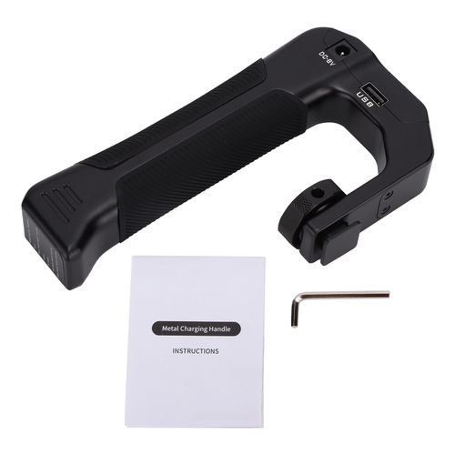 Poignee superieure en metal rechargeable pour appareil photo avec griffe froide, port de sortie USB CC, poignee superieure pour cage d'appareil photo