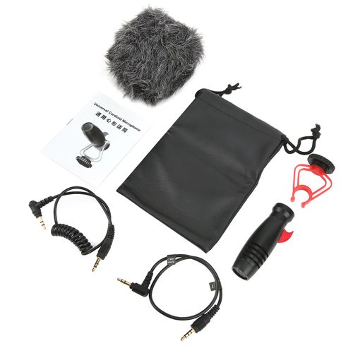 Systeme de microphone d'interview a condensateur portable MovingMic MS1 avec support pour camera