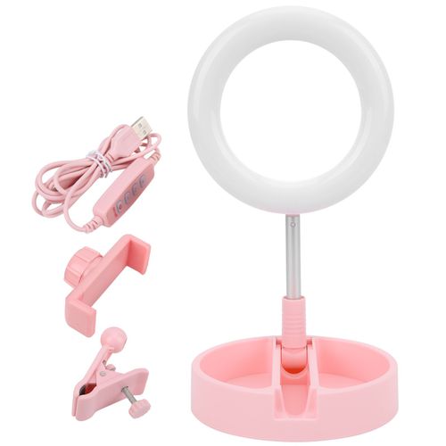 Anneau lumineux LED multifonction de 6 pouces pour diffusion en direct, vlog, selfie