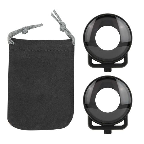 Protection d'objectif panoramique pour camera d'action Insta360 One R, noir