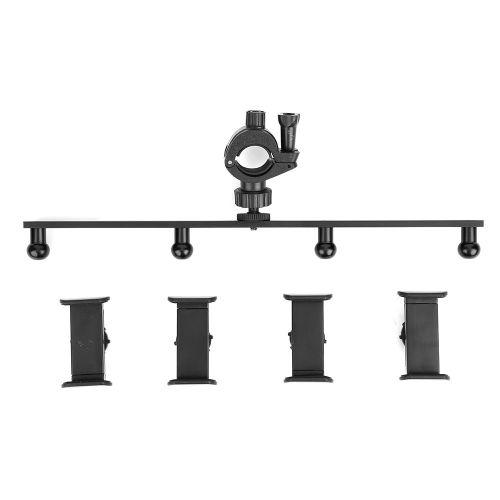 Support de diffusion en direct pour telephone portable a quatre clips fixes, angle reglable, support multi-clips pour diffusion en direct