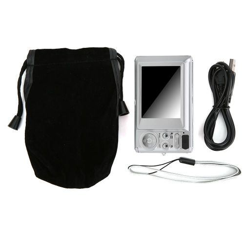 Appareil photo numerique 21 MP, ecran TFT 2,4 pouces, zoom numerique 8x, batterie integree, pour enfants (argent)