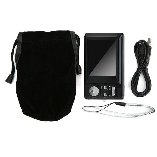Appareil photo numerique 21 MP, ecran TFT 2,4 pouces, zoom 8x, batterie integree, pour enfants (noir)