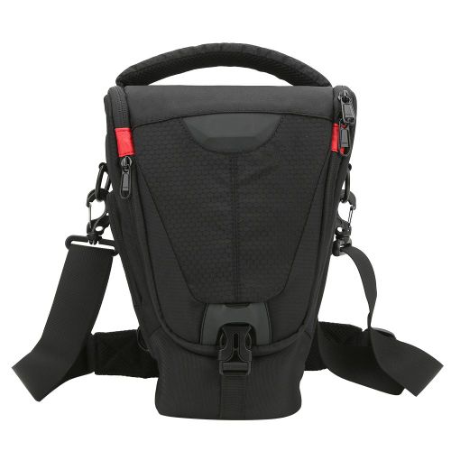 EIRMAI DA112M Sacoche de transport professionnelle en nylon noir etanche pour appareil photo reflex numerique Nikon/Canon/Sony/Fuji