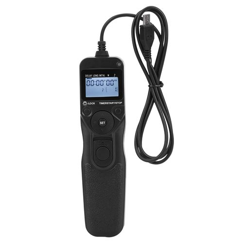 Telecommande automatique noire RMVPR1 avec declencheur a distance et synchronisation precise pour Sony A7/A6/A6000/A7000/A5000