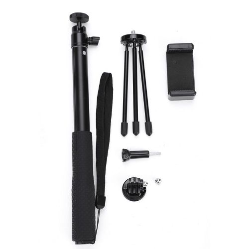 Perche a selfie portable a tete spherique, mini trepied pour smartphone, camera d'action