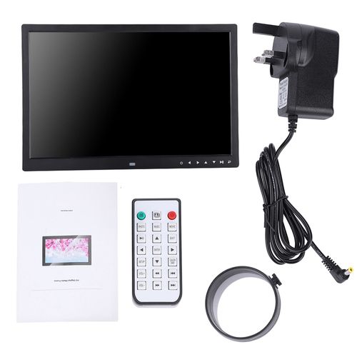 Lecteur de film portable HDMI 17"" avec cadre photo numerique et album 1709T 110 V-240 V (noir, prise UK)