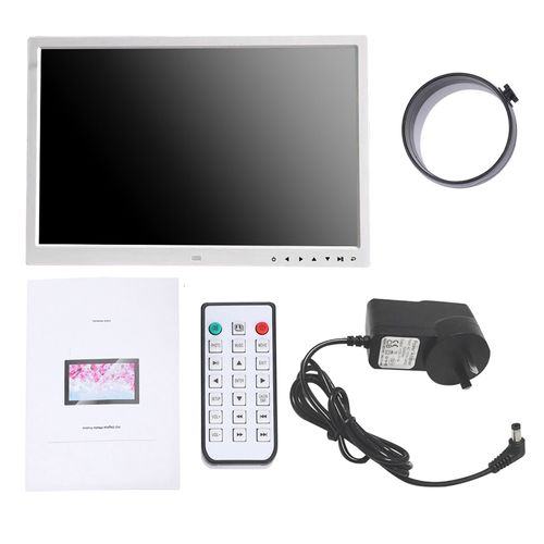 Lecteur de film portable HDMI 17"" avec cadre photo numerique et album 1709T 110 V-240 V (blanc, prise AU)