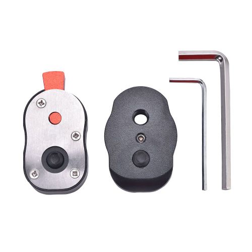 Mini adaptateur de fixation a degagement rapide pour moniteur LCD et camescope DV