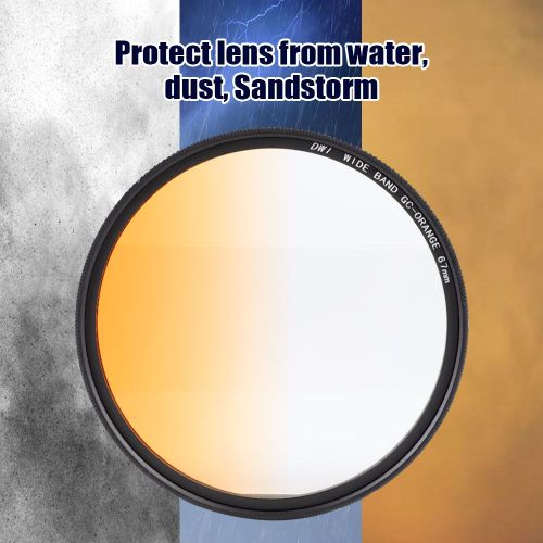 Filtre a densite neutre gradue ultra-fin ZOMEI 67 mm avec cadre en aluminium pour reflex numerique (orange)