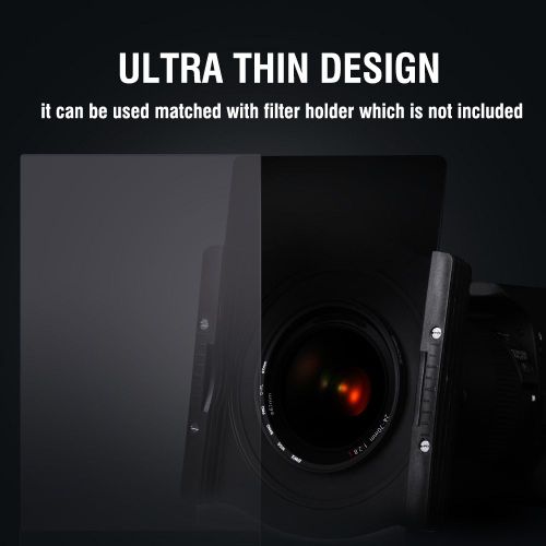 Filtre degrade a densite neutre en resine ND ZOMEI 100 x 150 mm pour la serie Z (GND8)