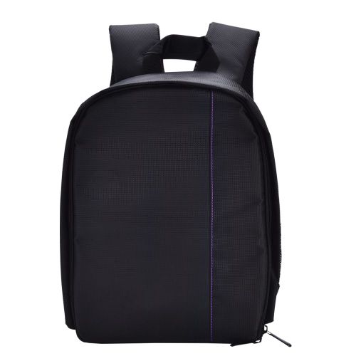 Sac a dos rembourre pour appareil photo reflex numerique, etanche, resistant aux chocs et a l'usure (violet)