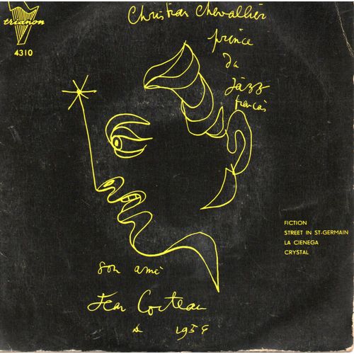 Christian Chevalier "Prince Du Jazz Français - Fiction " Vinyle 45 T 17 Cm - Ep - Trianon - Cogedip - 1956