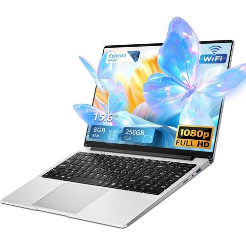 CHECARZHN--NO1-Ordinateur Portable 15.6 Pouces, Win11 Pc Portable Celeron N4000 Processor, 8Go Lpddr4 Ram 256Go Ssd, Laptop Avec 1980*1080 Ips Fhd Écran, Mini Hdmi+Usb3.0+Bt4.2+Wifi5, Carte Tf Dévelo